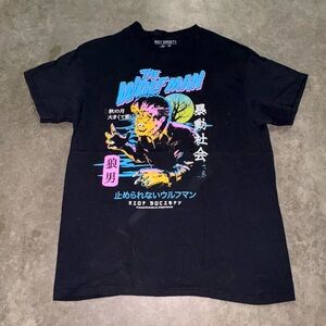 Riot Society | Black | Wolfman | Graphic Tee | Size Medium | Cotton
